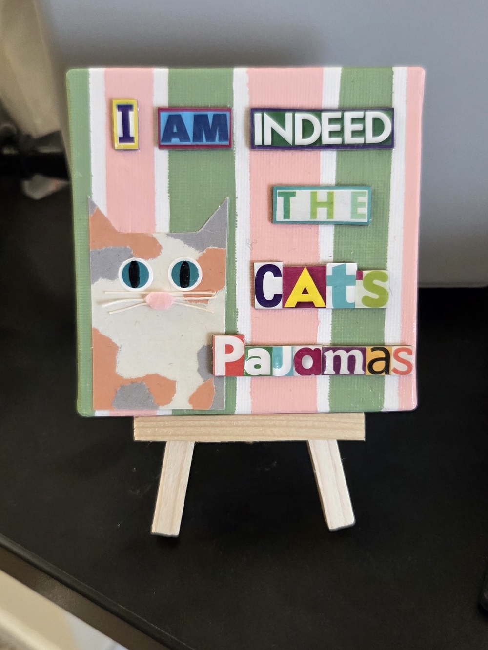 I Am Indeed The Cat's Pajamas Decorative Cat Canvas